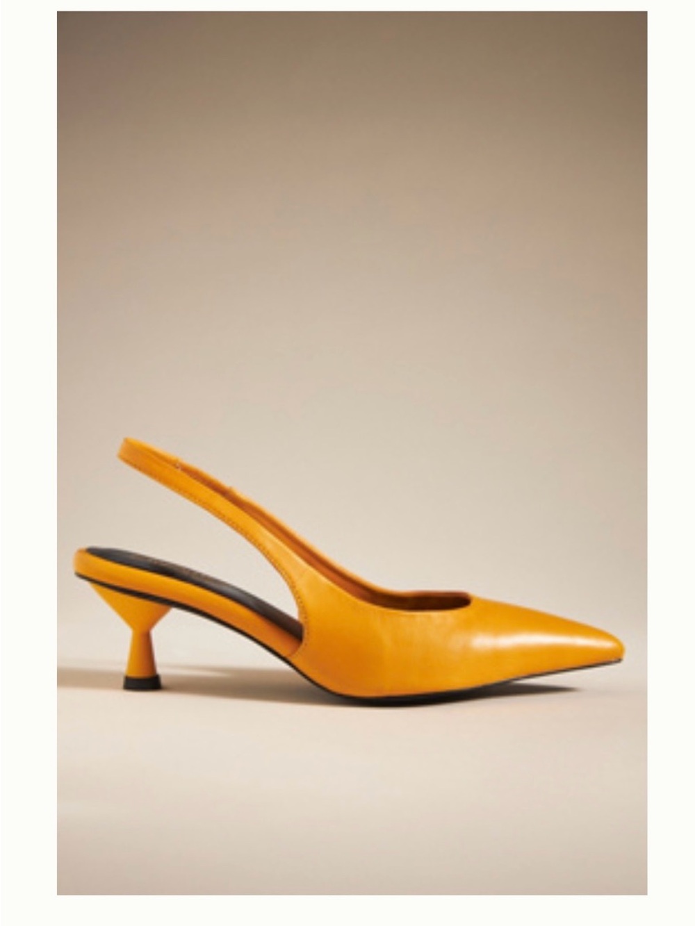 Seychelles Brooklyn Slingback Heels - Orange - Size 7.5